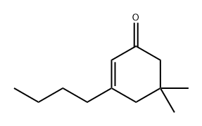 2-Cyclohexen-1-one, 3-butyl-5,5-dimethyl- 结构式