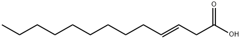 反3-十三烷烯酸 结构式