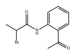 Propanamide, N-(2-acetylphenyl)-2-bromo- 结构式
