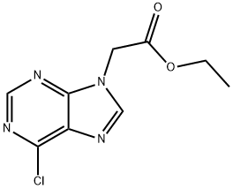 9H-Purine-9-acetic acid, 6-chloro-, ethyl ester 结构式