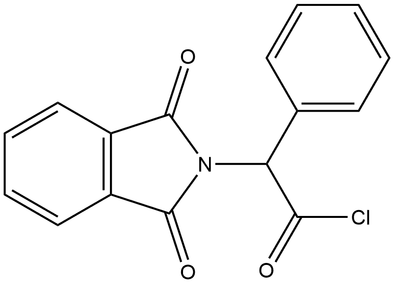 2H-Isoindole-2-acetyl chloride, 1,3-dihydro-1,3-dioxo-α-phenyl- 结构式