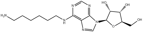 Adenosine, N-(6-aminohexyl)- 结构式