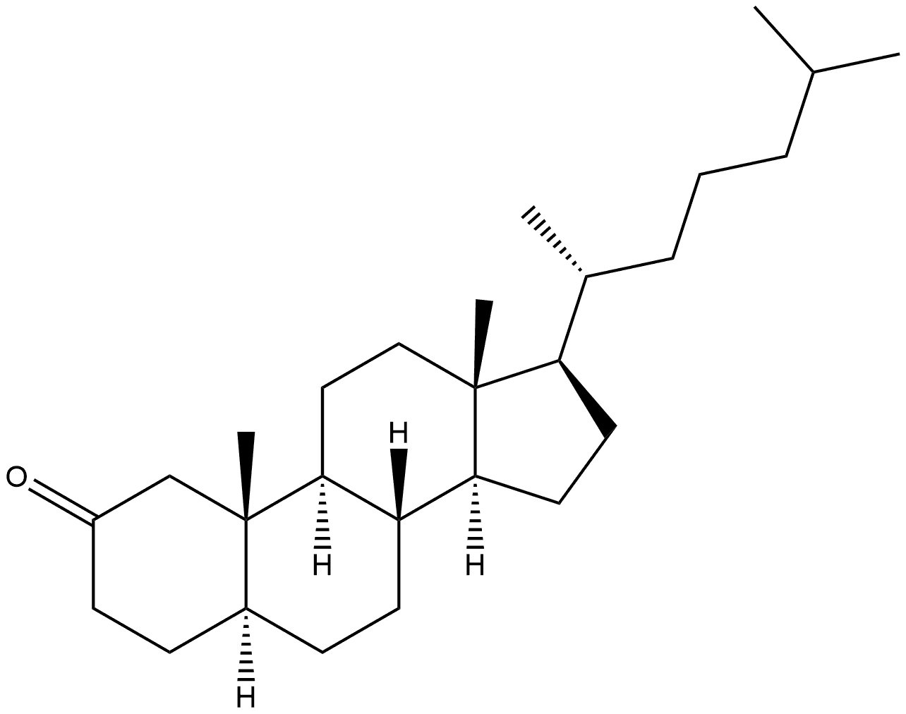 Cholestan-2-one, (5α)- 结构式