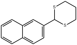 1,3-Dithiane, 2-(2-naphthalenyl)- 结构式