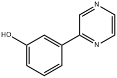 3-(2-吡嗪基)苯酚 结构式