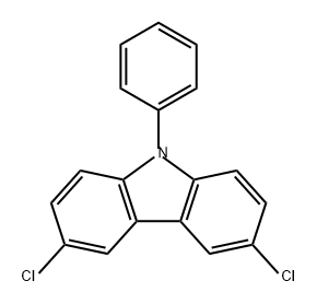 9H-Carbazole, 3,6-dichloro-9-phenyl- 结构式