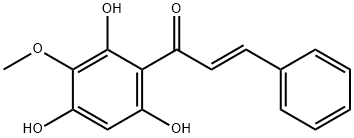 2-Propen-1-one, 3-phenyl-1-(2,4,6-trihydroxy-3-methoxyphenyl)-, (2E)- 结构式