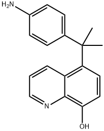 5-(2-(4-Aminophenyl)propan-2-yl)quinolin-8-ol 结构式