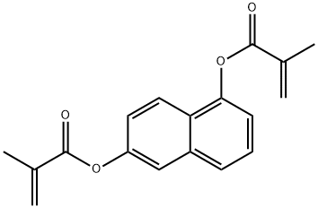 1,6-二甲基丙烯酰氧基萘 结构式