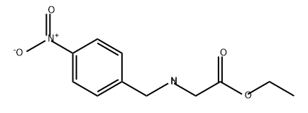 Glycine, N-[(4-nitrophenyl)methyl]-, ethyl ester 结构式