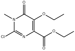 2-氯-5-乙氧基-1-甲基-6-氧代-1,6-二氢嘧啶-4-羧酸乙酯 结构式