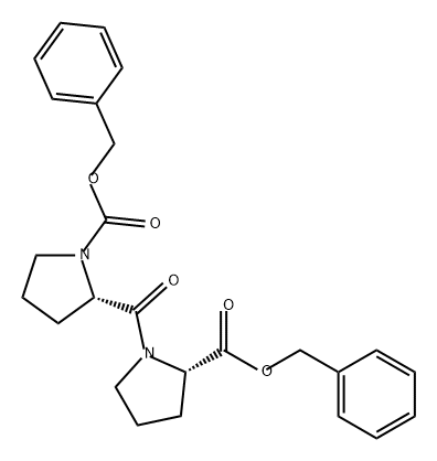 L-Proline, 1-[(phenylmethoxy)carbonyl]-L-prolyl-, phenylmethyl ester 结构式