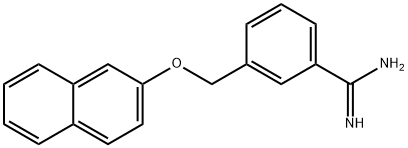 3-((Naphthalen-2-yloxy)methyl)benzimidamide 结构式