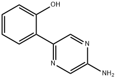 2-(5-aminopyrazin-2-yl)phenol 结构式