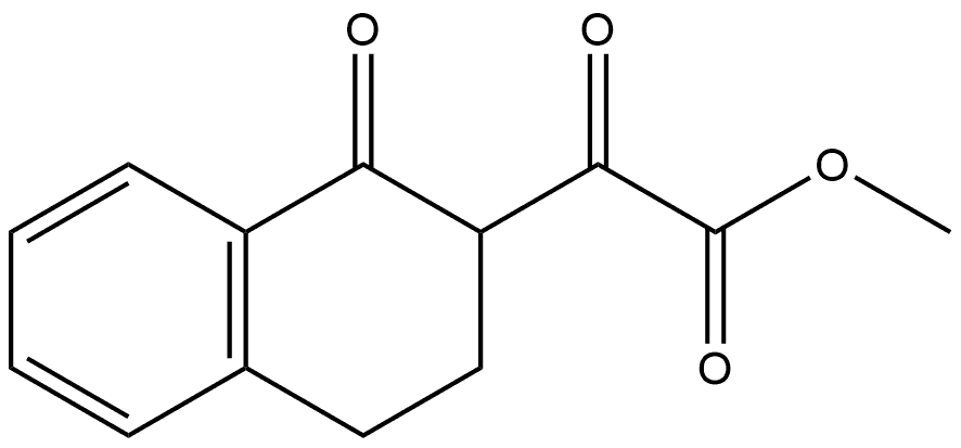 2-Naphthaleneacetic acid, 1,2,3,4-tetrahydro-α,1-dioxo-, methyl ester 结构式