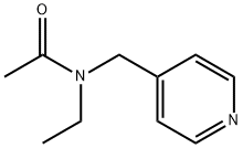 N-乙基-N-(吡啶-4-)甲基乙酰胺 结构式