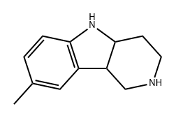 1H-Pyrido[4,3-b]indole, 2,3,4,4a,5,9b-hexahydro-8-methyl- 结构式