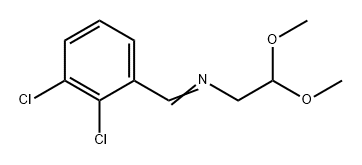 Ethanamine, N-[(2,3-dichlorophenyl)methylene]-2,2-dimethoxy- 结构式