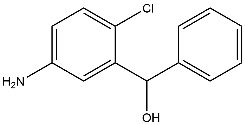 (5-氨基-2-氯苯基)(苯基)甲醇 结构式