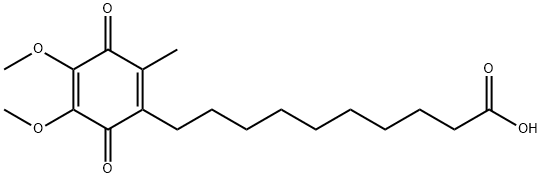 1,4-Cyclohexadiene-1-decanoic acid, 4,5-dimethoxy-2-methyl-3,6-dioxo- 结构式