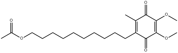 2,5-Cyclohexadiene-1,4-dione, 2-[10-(acetyloxy)decyl]-5,6-dimethoxy-3-methyl- 结构式