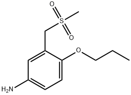 Benzenamine, 3-[(methylsulfonyl)methyl]-4-propoxy- 结构式