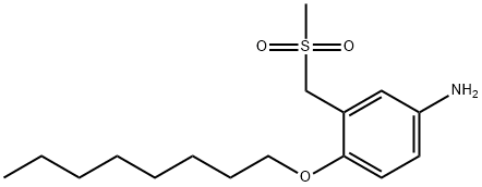 Benzenamine, 3-[(methylsulfonyl)methyl]-4-(octyloxy)- 结构式