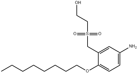 Ethanol, 2-[[[5-amino-2-(octyloxy)phenyl]methyl]sulfonyl]- 结构式