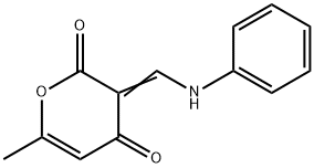 2H-Pyran-2,4(3H)-dione, 6-methyl-3-[(phenylamino)methylene]- 结构式