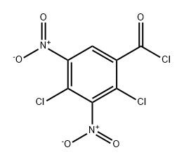 Benzoyl chloride, 2,4-dichloro-3,5-dinitro- 结构式