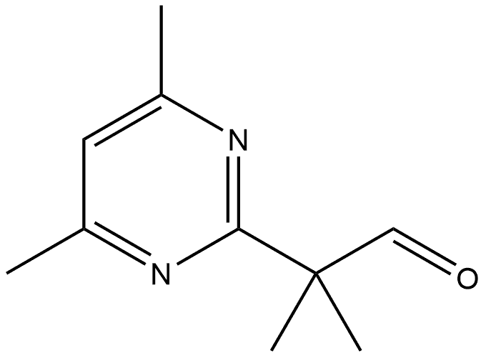 α,α,4,6-Tetramethyl-2-pyrimidineacetaldehyde 结构式