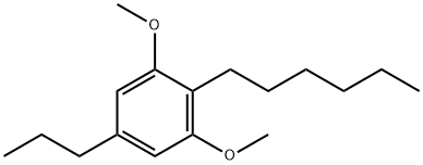 Benzene, 2-hexyl-1,3-dimethoxy-5-propyl- 结构式