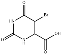 5-溴-2,6-二氧六氢嘧啶-4-羧酸 结构式