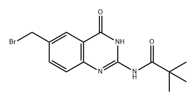 N-[6-(溴甲基)-4-氧代-1,4-二氢喹唑啉-2-基]棕榈酰胺 结构式