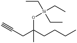Silane, triethyl[[1-methyl-1-(2-propyn-1-yl)pentyl]oxy]- 结构式
