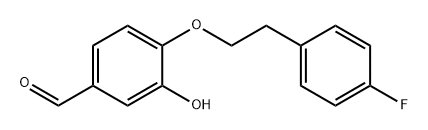 4-[2-(4-氟苯基)乙氧基]-3-羟基-1-苯甲醛 结构式