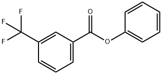 Benzoic acid, 3-(trifluoromethyl)-, phenyl ester 结构式