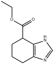 1H-Benzimidazole-7-carboxylic acid, 4,5,6,7-tetrahydro-, ethyl ester 结构式