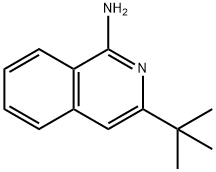 3-叔丁基异喹啉-1-胺 结构式