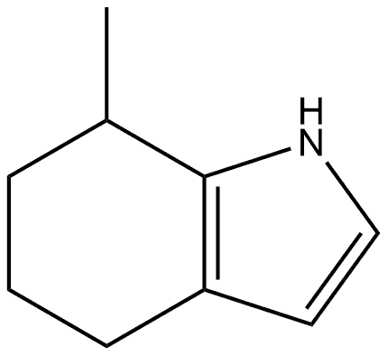 7-甲基-4,5,6,7-四氢1H吲哚 结构式