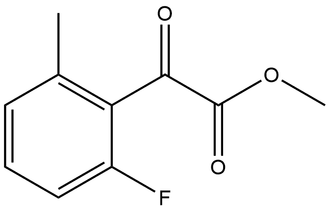 Methyl 2-fluoro-6-methyl-α-oxobenzeneacetate 结构式