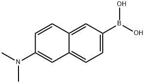 (6-(Dimethylamino)naphthalen-2-yl)boronic acid 结构式