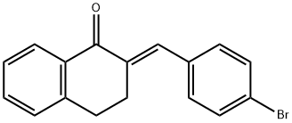 1(2H)-Naphthalenone, 2-[(4-bromophenyl)methylene]-3,4-dihydro-, (2E)- 结构式