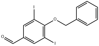 4-(benzyloxy)-3,5-diiodobenzaldehyde 结构式