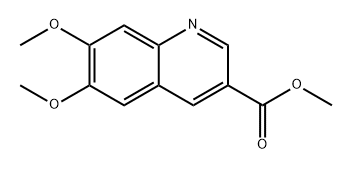 3-Quinolinecarboxylic acid, 6,7-dimethoxy-, methyl ester 结构式