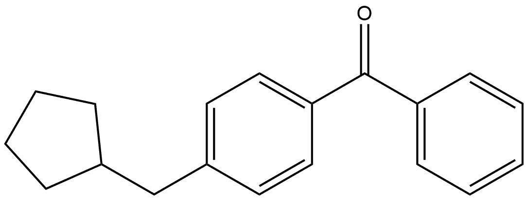 4-(Cyclopentylmethyl)phenyl]phenylmethanone 结构式