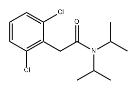 Benzeneacetamide, 2,6-dichloro-N,N-bis(1-methylethyl)- 结构式