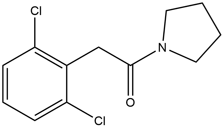 2-(2,6-Dichlorophenyl)-1-(1-pyrrolidinyl)ethanone 结构式