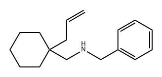 Benzenemethanamine, N-[[1-(2-propen-1-yl)cyclohexyl]methyl]- 结构式