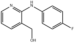 3-Pyridinemethanol, 2-[(4-fluorophenyl)amino]- 结构式